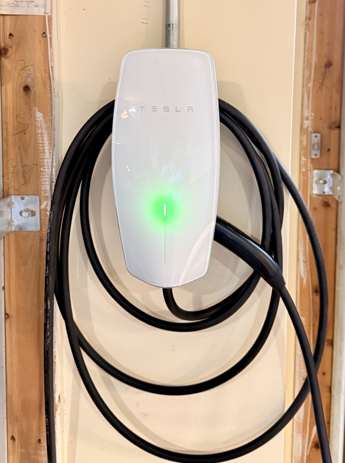Tesla Wall Connector — hardwired 48A install